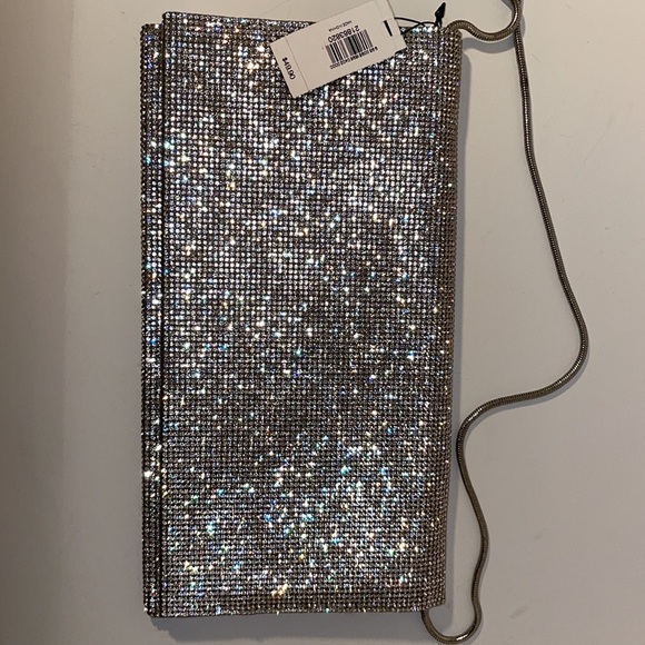 Shinny cocktail sequin clutch purse express NWT - Picture 5 of 11